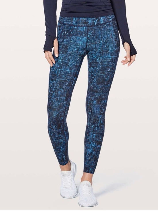 lululemon athletica Pants - Lululemon Fast & Free 7/8 Tight II *Nulux 25" City Lights Multi Black 12